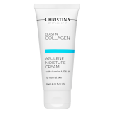 Крем ElastinCollagen Azulene Moisture Cream with Vitamins A, E & HA for Normal Skin Увлажняющий Азуленовый с Коллагеном и Эластином для Нормальной Кожи, 60 мл