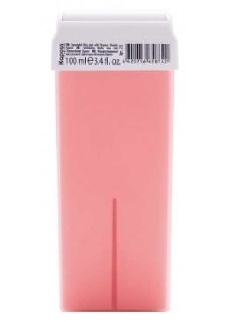 Воск Wax Cartridge Жирорастворимый Розовый с Диоксидом Титаниума с Широким Роликом, 100 мл 