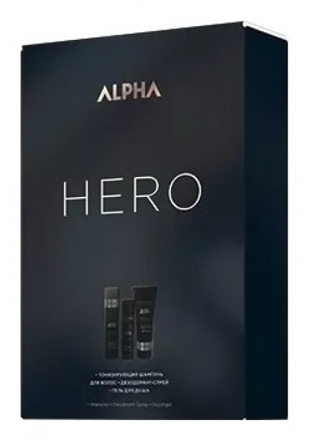 Набор Alpha Homme Hero, 250+250+100 мл