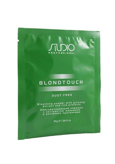 Порошок Studio Dust Free Blondtouch Bleaching Powder Обесцвечивающий с Экстрактом Женьшеня и Рисовыми Протеинами, 30 мл