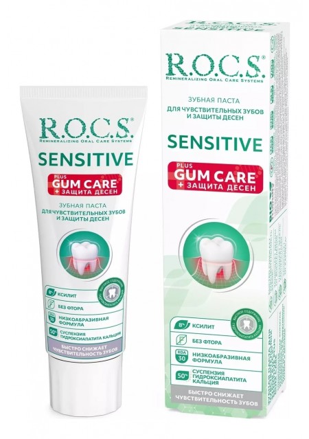 Паста R.O.C.S. Sensitive Plus Gum Care, 94г