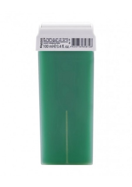 Воск Wax Cartridge Жирорастворимый Зеленый с Хлорофиллом с Широким Роликом, 100 мл 