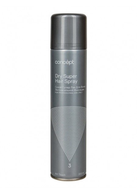 Супер-Лак Dry Super Hair Spray Сухой для Волос Экстрасильной Фиксации, 300 мл