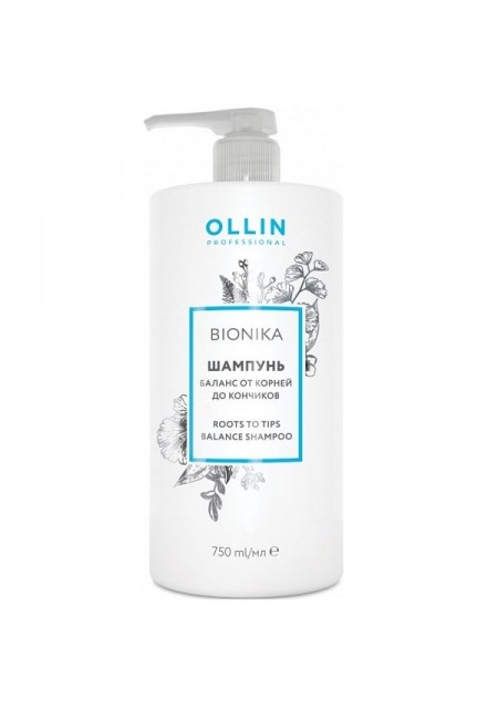 Шампунь BioNika Roots To Tips Balance Shampoo Баланс от Корней до Кончиков, 750 мл